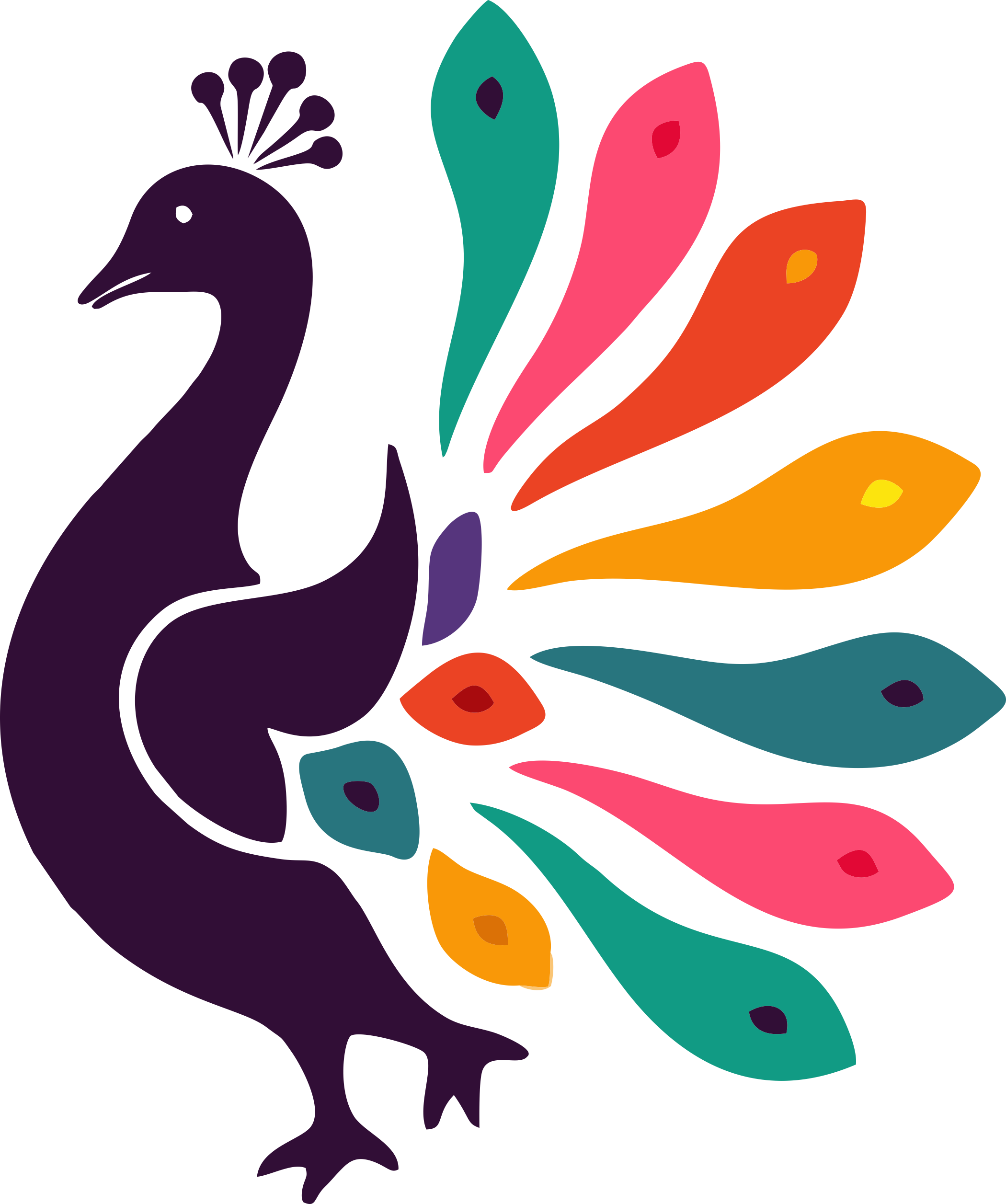 GC Printshop peacock — full-colour printing